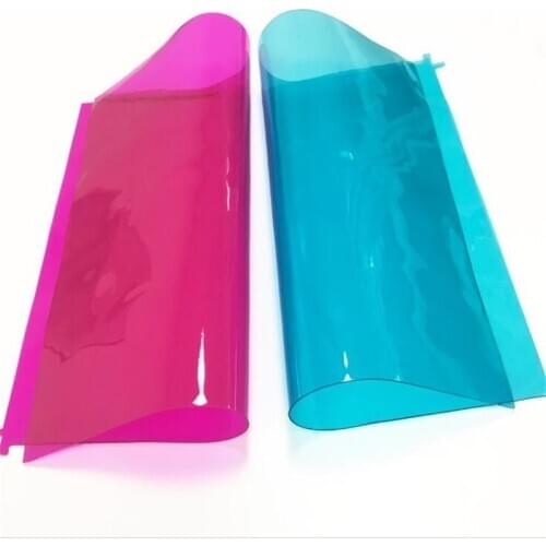 1.2*2m/piece Clear Glitter PVC Vinyl Fabrics 0.8mm Thick Soft Glass Crystal Plate Changing Rainbow Metal Plastic Film Leather