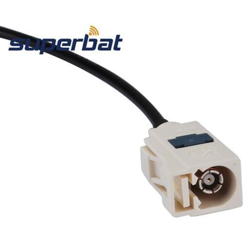 Superbat Radio Antenna Extension Cable Fakra Female Jack "B" Pigtail for Radio with Phantom with RG174 15cm