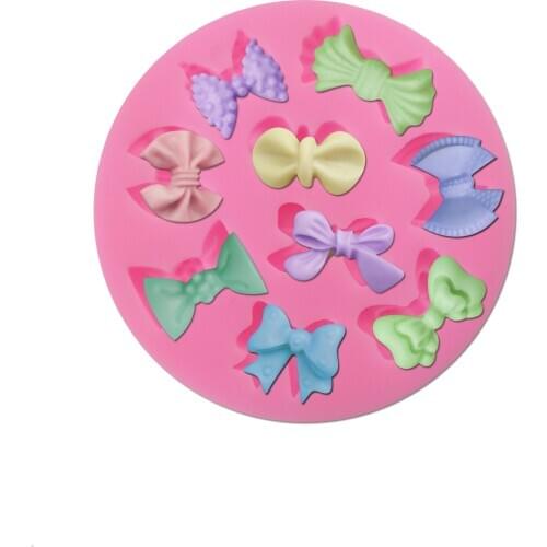 A variety of mini bow fondant cake mold silicone chocolate gumpaste mold cake decoration baking tools