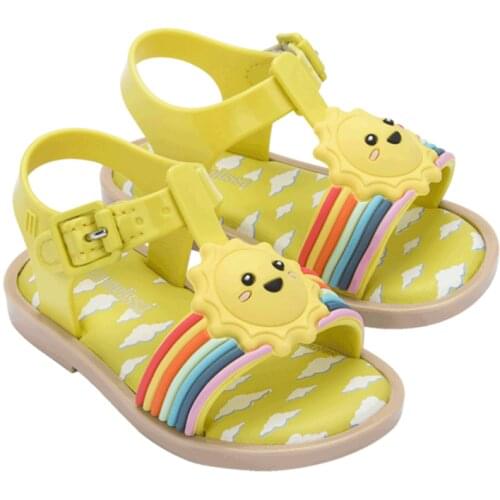 2021 Melissa childrens garden shoes boys and girls Mickey childrens slippers cartoon summer non-slip hole shoes outdoor Sandal