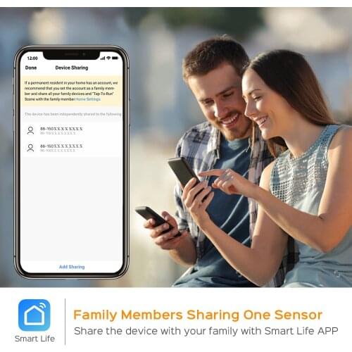 Smart WiFi Door Sensor Door Open /Closed Detectors Magnetic Switch Window Sensor Home Security Alert Security Alarm QJY9