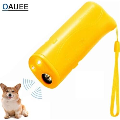 Dog Repeller Anti Barking Stop Bark Training Device Trainer LED Ultrasonic 3 in 1 Anti Barking Ultrasonic Without Battery PT109