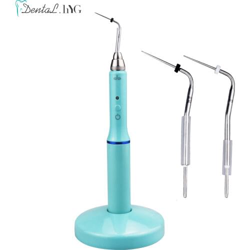 Dental Gutta Percha Plugger Obturation System Heated Pen with 2Tips Green Color Dental Lab Dentistry Dentist Tools Equipment