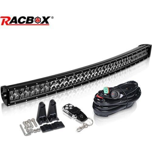 5D 400W 42inch LED Light Bar Work Lamp Combo Beam Curved Offroad fog Working Lamp 12V 6000K For UAZ Niva 4X4 ATV SUV spotlight