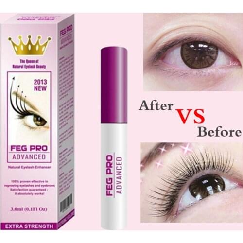 FEG Original Eyebrow For Eyelash Growth Liquid Thick And Big Eyes Extend Eyelashes 3ml Natural Plant Extract Makeup Purple New