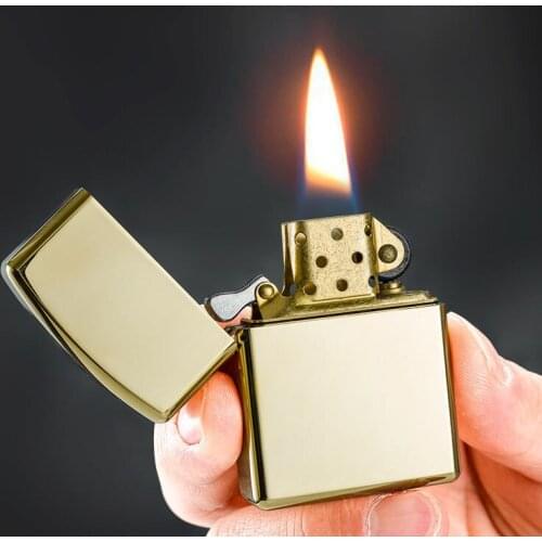 Zorro Brass 915S Heavy Armor Shield Kerosene Lighter 912S Handmade Pure Copper Gasoline Oil Sealing Waterproof DIY Machine 223g