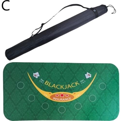 1.2×0.6m Casino Table Mat Rubber Poker Mat Baccarat Dice Blackjack Desk Pad Party Board Game Tablecloth