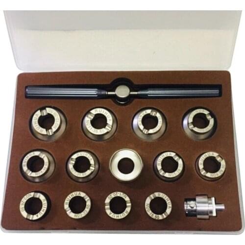 13pcs Closing Waterproof Tool Watch Back Case Opener 18.5mm-36.5mm Size Types Professional Watch Repair Tools Set for Rolex