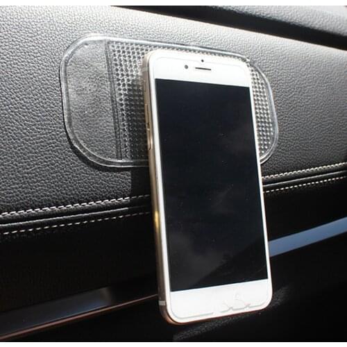 2Pcs Transparent Anti-slip Sticky Mat Small Non-slip Pad Car Dashboard Moible Phone Holder