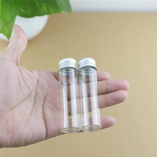 50pcs/lot 22*80mm 20ml Tiny Glass Bottles storage bottles & jar Glass Small Jars Vials Mini Containers DECORATIVE Bottles