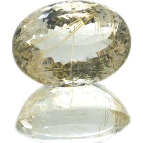 71.40ct. Rutile Quartz Oval Cut