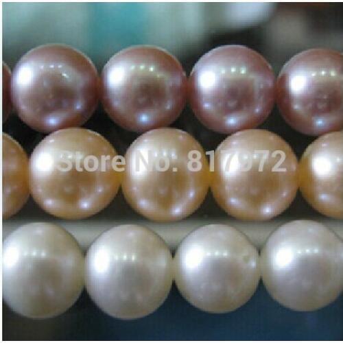 8mm 100% Real Natural pearl Bead highlight Pearl 50pcs Round loose beads DIY Jewelry For Woman Gift