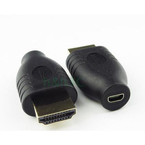 Free shipping 25pcs HDMI A male to D female HDMI Jack camera HD adapter