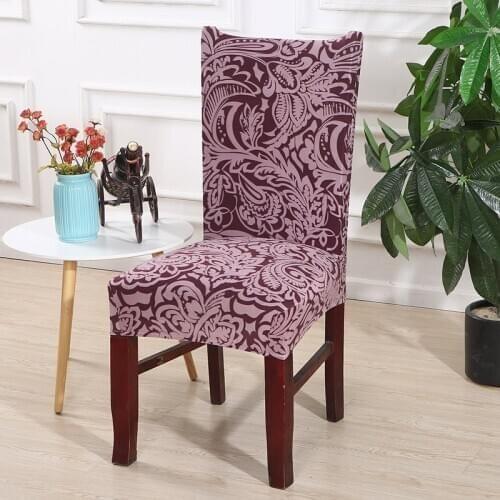 Chair Covers Spandex Slipcover Modern Removable Anti-dirty Kitchen Seat Case Stretch Chair Cover for Weddings Party Office42