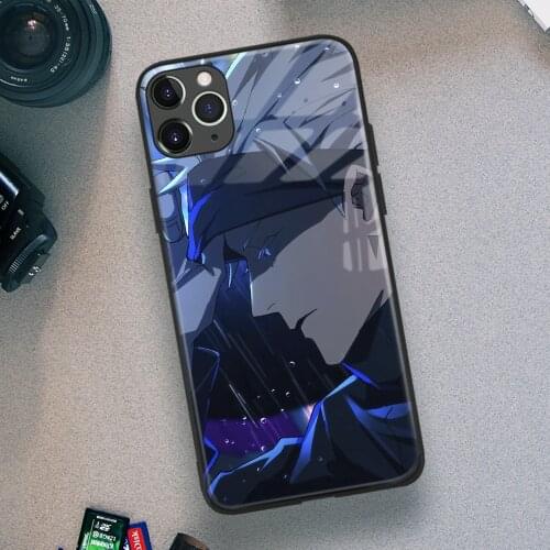 Satoru Gojo Jujutsu Kaisen Anime Soft TPU Glass Phone Case for IPhone SE 6s 7 8 Plus X Xr Xs 11 12 Mini Pro Max Samsung Redmi