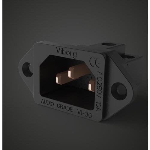Viborg VI06BC Audio Grade Pure Red Copper IEC Inlet Socket
