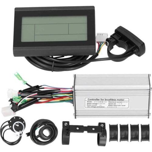 Electric Bicycle Bike Controller KT-LCD3 Display Thumb Throttle Pedal Assist Sensor for 36V 48V 500W E-bike Motor Conversion Kit