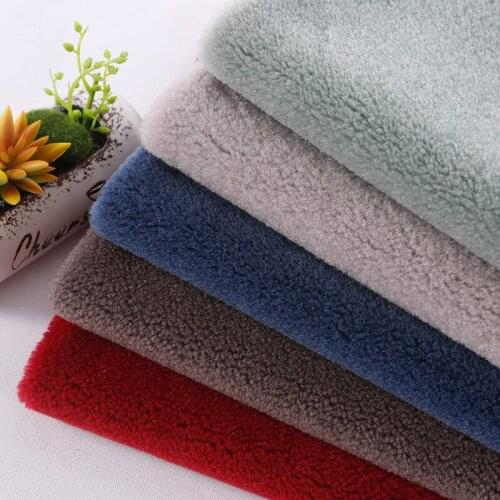 100%Wool Merino Cashmere Fleece Fabrics Back Side Fake Skin DIY Patchwork Sewing Winter Coat Warm Fluffy Telas 100X160cm 930g/m2