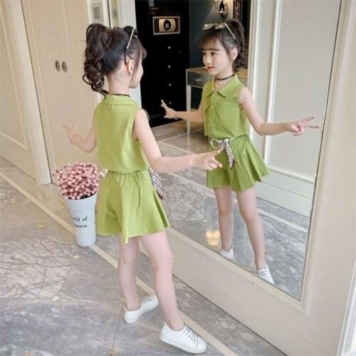 Girls Clothing Sets 2021 summer teen Girls Clothes Outfit Kids Tracksuit For Girl Suit Children Clothing 8 10 12 Year