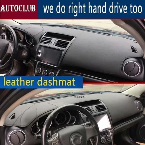 For Mazda6 Mazda 6 atenza 2007 2008 2009 2010 2012 Leather Dashmat Dashboard Cover Car Pad Dash Mat SunShade Carpet Accessories