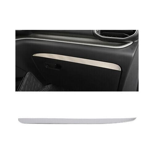 LHD Steel Matte Interior Glove Box Decoration Strip Cover For Ford Explorer 2020