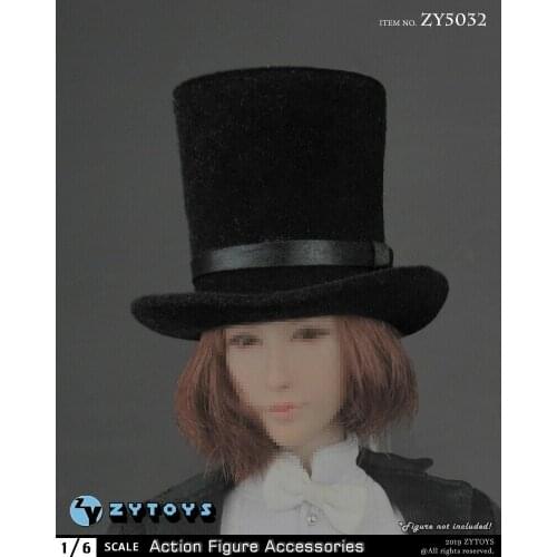 1/6 Top Hat model For 12" Female & Male Head Figure