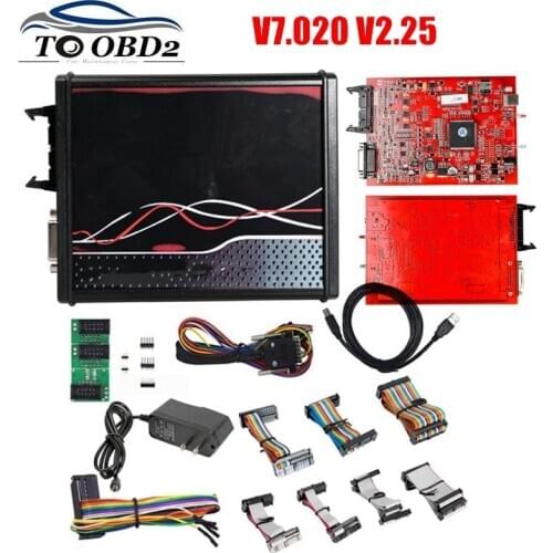 Newest EU Red ECM Titanium V2.25 V7.020 4 LED Online Master Version 7.020 2.25 ECU OBD2 Manager car/truck Programmer