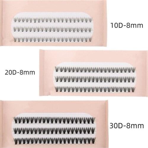 New 60 Clusters/box Cluster eyelashes thick 10/20/30D Individual eyelash extension lash bunches professional fake lashes makeup