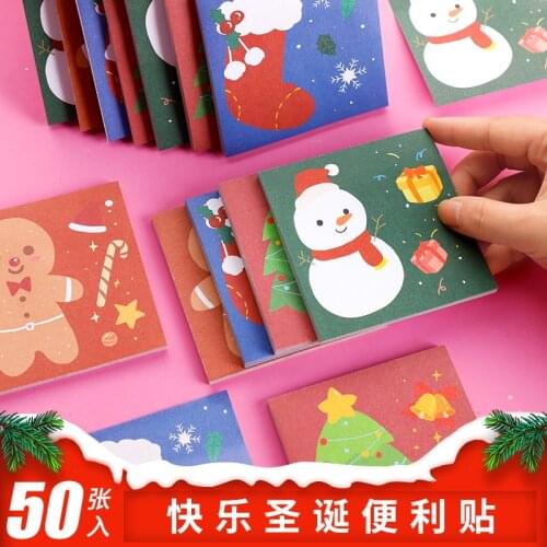 Hot Christmas Notepad office supplies n times notes students learn stationery cute cartoon hand account Notepad