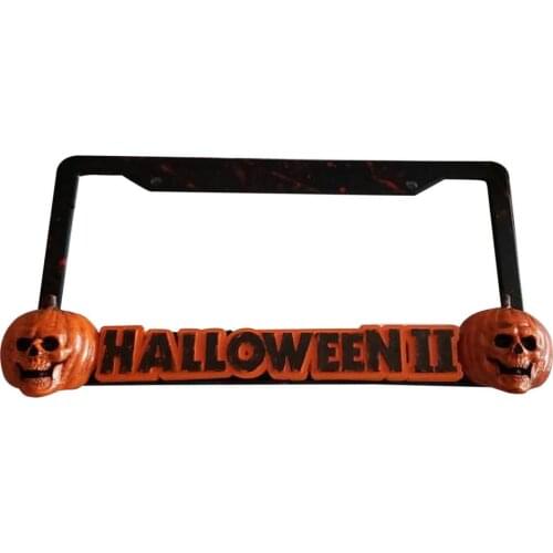 Halloween License Plate Frame Weather Proof Easy to Install Rack