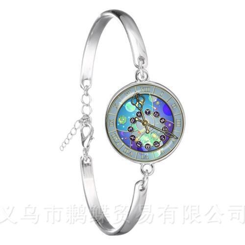 Sale Fashion 12 Constellations Zodiac Sign With Beads Bangle Bracelets For Women Jewelry Travel Accessories Gifts