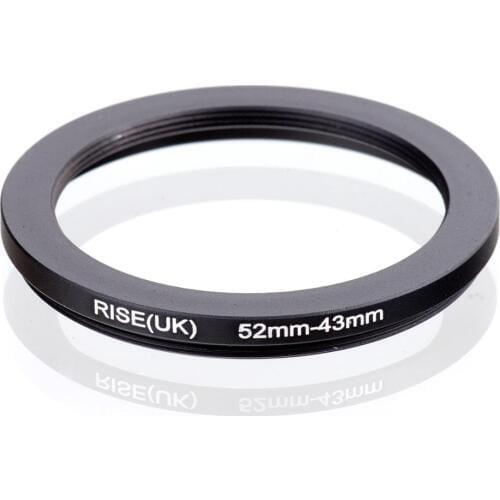 RISE(UK) 52mm-43mm 52-43 mm 52 to 43 Step down Filter Ring Adapter
