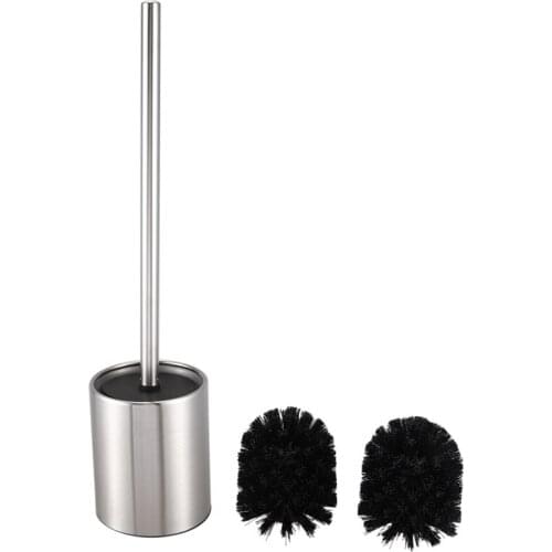 Stainless Steel Toilet Bowl Brush Bathroom Cleaning Tool Holder With Base Toilet Brush Home Cleaner
