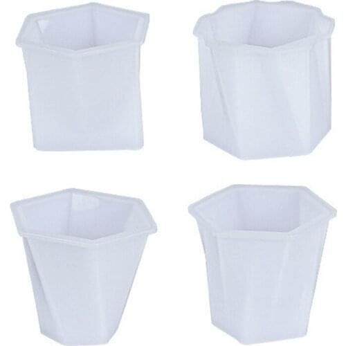 T5UF DIY Crystal Epoxy Resin Mold Geometry Ornaments Home Decorations Silicone Mould