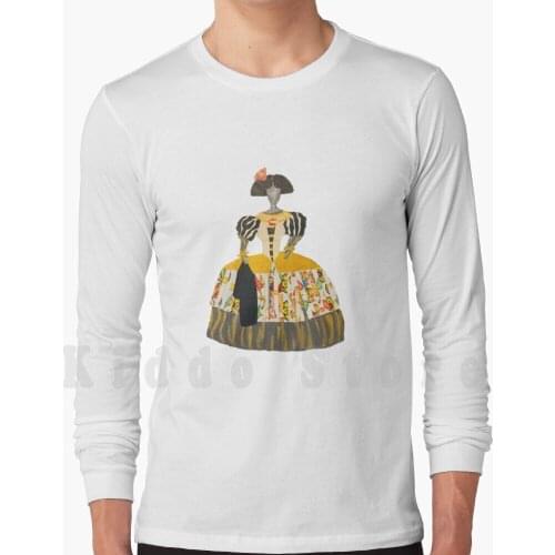 Menina Baraja hoodie long sleeve Playing Menina Artist From Spain Las Meninas Collage Gold