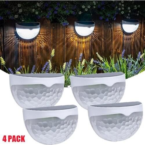 8/4/2/1PCS 6LED Solar Light Outdoor Wall Lamps Energy Garden Lamps Waterproof Solar Lamp Courtyard Garden Decoration Light