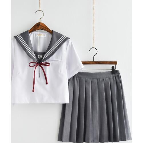 High school students uniforms Japan JK uniform embroidery sailor suit female uniforms class service college wind student suit