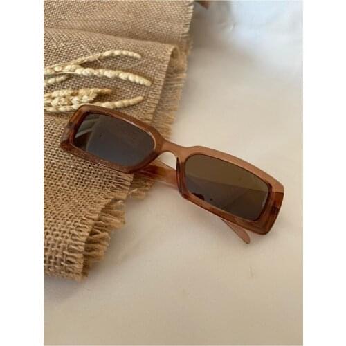 Vintage Lozenge Pattern Detailed Bal Color Unisex Sunglasses Modern Casual Custom