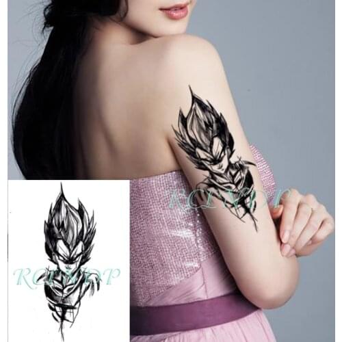 Waterproof Temporary Stickers Halloween Hand Drawn Sun Wukong Fake Tatoo Flash Tatto Sexy Fake tattoo for Women Men