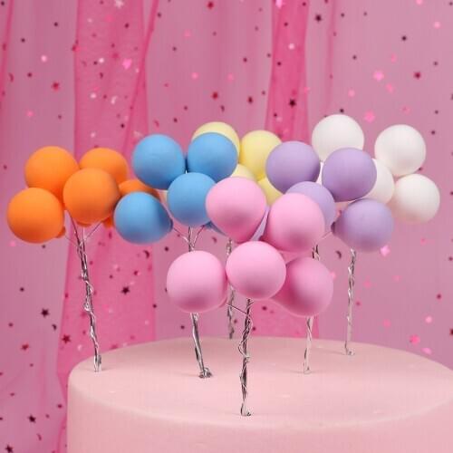 Hot air balloon clay clay confession small balloon cake party baking birthday decoration cake decoration tools baking accessorie