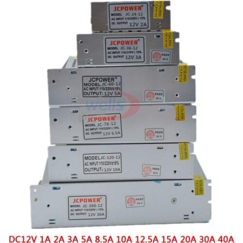 High Quality Lighting Transformers DC12V LED Lights Driver for LED Strip Power Supply 60W 100W 200W 300W 360W 720W