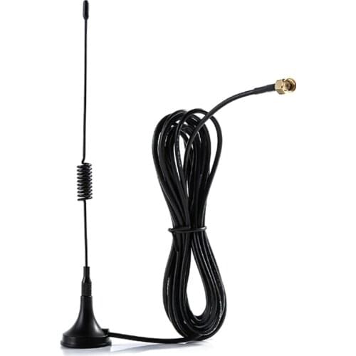 1pcs 1M GSM Suction Cup Antenna 900 -1800Mhz 3dbi SMA Plug Cable Wireless Gain Antenna Remote Control Magnetic Base