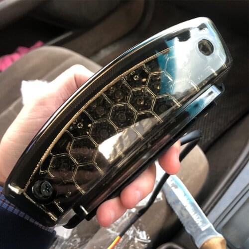 1PC Smoke Lens Universal Motorcycle Rear Brake Light 21 LED Motorbike License Plate Tail Lamp For Harley Davidson BMW Triumph