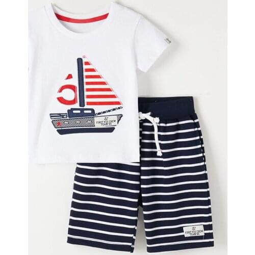 Quality 100% Terry Cotton t-shirts Pants Baby Boys Clothes Sets Kids Children Suits Summer Brand New 2020 Bebe Boys Sets Outwear