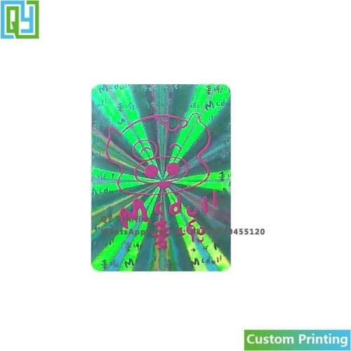 10000pcs 15x20mm Free Shipping Custom Silver Hologram Sticker Brand Logo Sticker Laser Holographic Seal