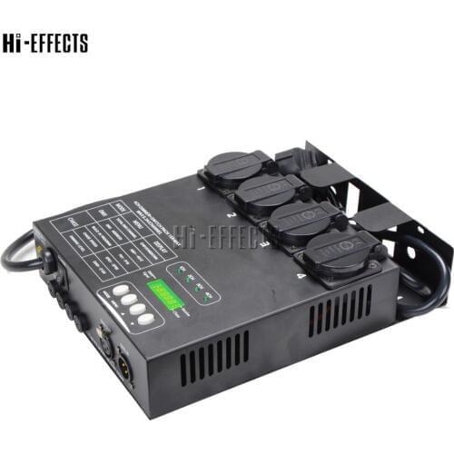 4 Channel DMX Dimmer Pack Controller DMX Splitter Switch Pack Auto/DMX 512 Light For Stage Light Fixture DJ Lights