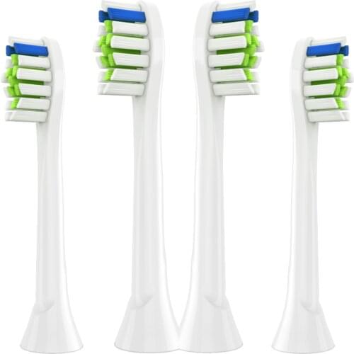 4Pcs Replacement Toothbrush Heads for Philips Sonicare Toothbrush Heads fit models Letter Begin with "HX3" "HX6" "HX9" series