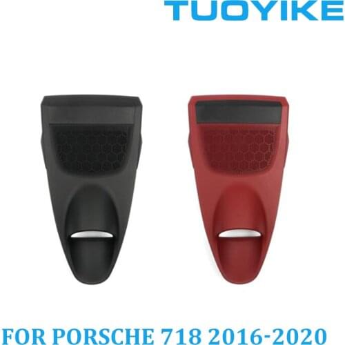 Car Dashboard Center Clock Stopwatch Compass Time Electronic Meter Chrono Cover Panel Plate Kit For Porsche 718 2016-2020