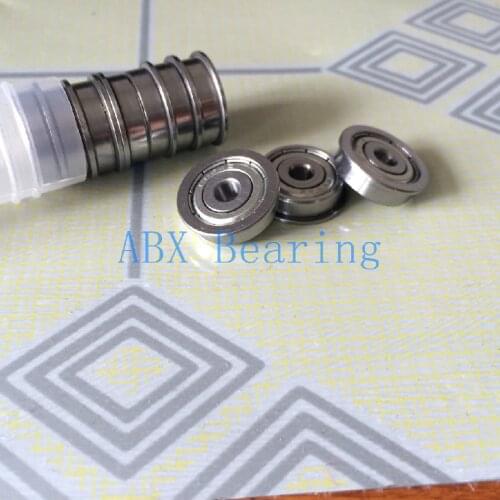 Free Shipping 10 PCS MF52ZZ MF52 Flanged Bearings 2x5x2.5 mm Flange Ball Bearings ABEC5