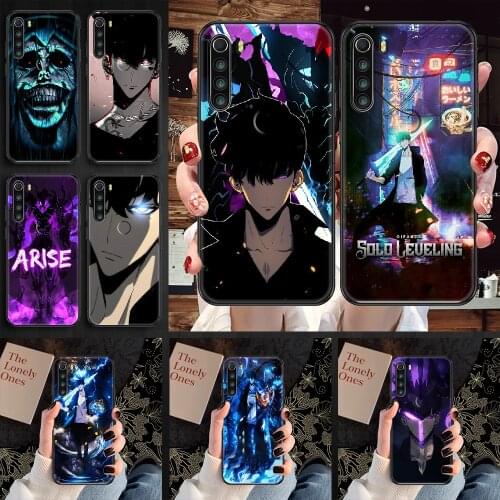 Solo Leveling Phone case For Xiaomi Redmi Note 7 7A 8 8T 9 9A 9S 10 K30 Pro Ultra black trend cover silicone prime fashion coque